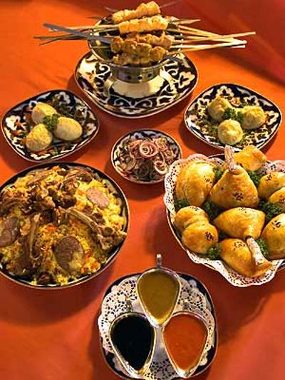 Blyuda uzbekskoy natsionalnoy kuhni Блюда узбекской национальной кухни