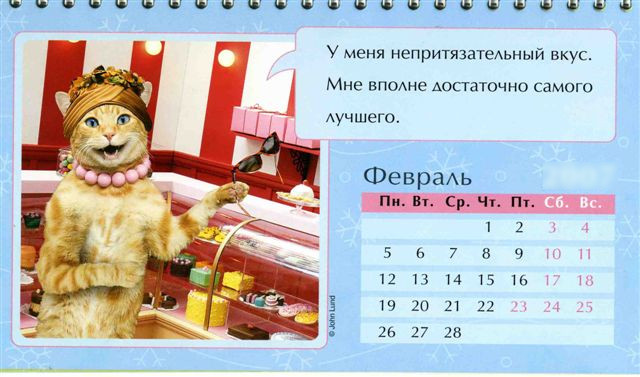 Fevral kazhdogo goda Праздничный календарь на каждый год (шуточный)