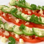 Ispanskiy salat iz pomidorov i ogurtsov s hrenom 150x150 Испанский салат из помидоров и огурцов с хреном