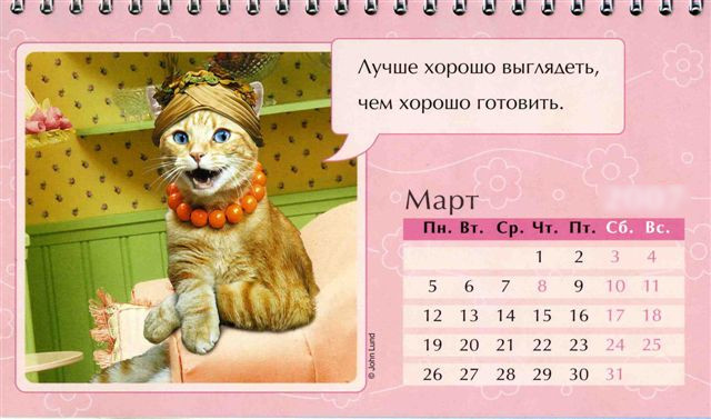 Mart kazhdogo goda Праздничный календарь на каждый год (шуточный)