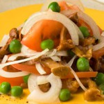Salatik assorti s gribami lukom i pomidorami 150x150 Салатик ассорти с грибами, луком и помидорами