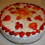Tvorozhnyiy fruktovyiy tort s orehami i izyumom 150x150 Творожный фруктовый торт с орехами и изюмом