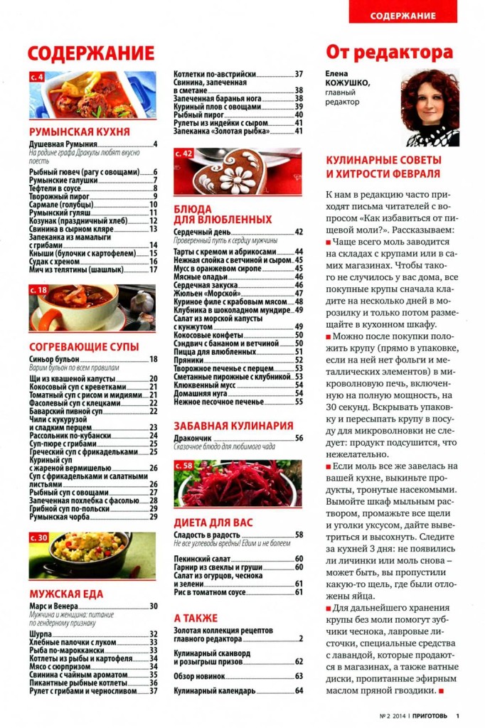 Prigotov    2 2014 goda sod 682x1024 Любимый кулинарно информационный журнал «Приготовь №2 2014 года»