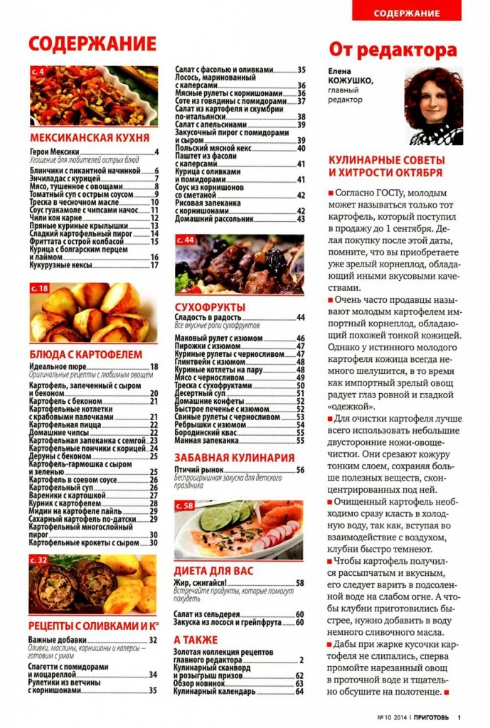 Prigotov    10 2014 goda sod 689x1024 Любимый кулинарно информационный журнал «Приготовь №10 2014 года»