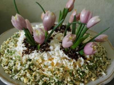 Novogodniy chudo salat Skazka Dvenadtsat mesyatsev Новогодний чудо салат Сказка Двенадцать месяцев