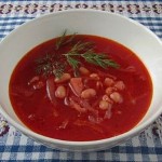 Aromatnyiy borshh s fasolyu i gribami 150x150 Овощной суп с шампиньонами