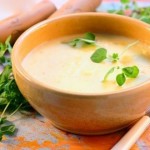 Sup iz kartoshki luka poreya i kornya seldereya 150x150 Молочный суп с корицей и стружкой из картофеля