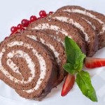 CHeshskiy shokoladnyiy rulet 150x150 Пряный шоколадный пирог с фундуком и вишней